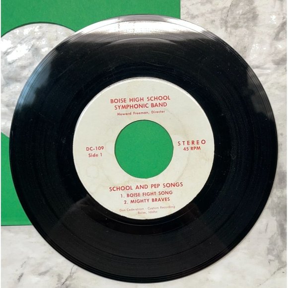 Boise High School Pep Songs 45 RPM Idaho Symphonic Band Record Private Press - Picture 4 of 6